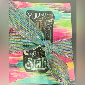 Set of 5 Handmade Colorful Inspirational Art Cards